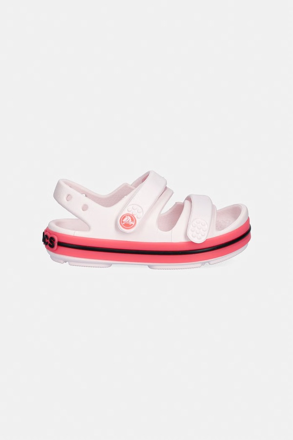 Босоніжки дитячі Crocs CROCBAND CRUISER NEON BAND SANDAL T колір рожевий