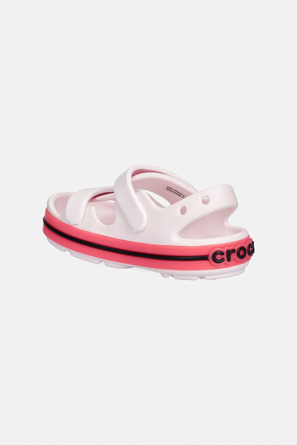 Босоніжки дитячі Crocs CROCBAND CRUISER NEON BAND SANDAL T колір рожевий фото 2