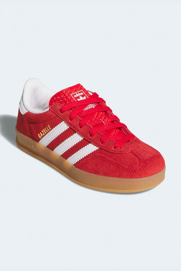 Дитячі кросівки adidas Originals GAZELLE INDOOR колір червоний