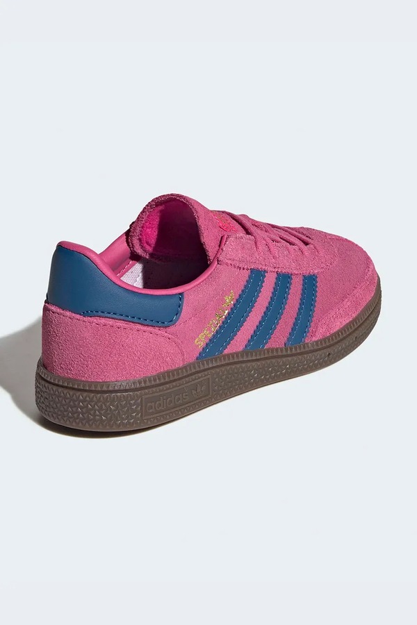 Детские замшевые кроссовки adidas Originals HANDBALL SPEZIAL цвет розовый фото 2