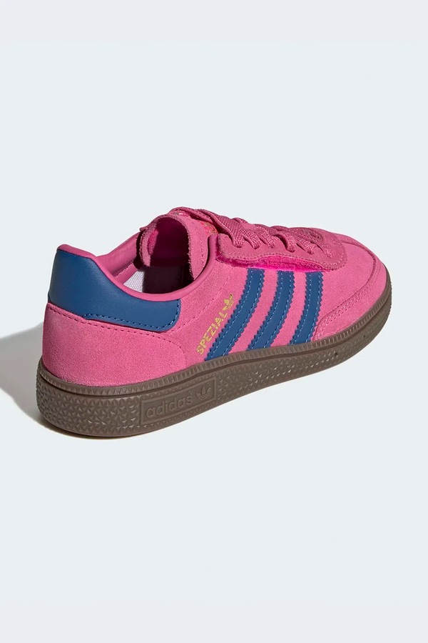 Детские кожаные кроссовки adidas Originals HANDBALL SPEZIAL цвет розовый фото 2