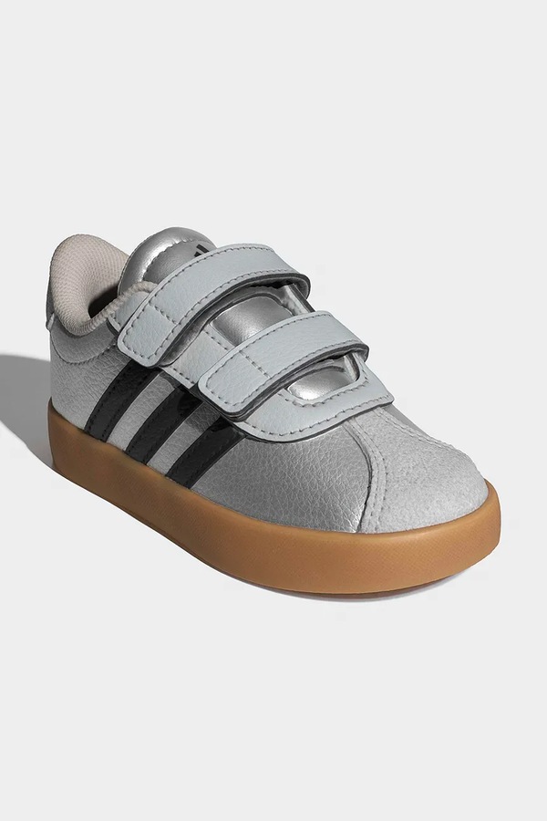 Детские кроссовки adidas VL COURT 3.0 цвет серебряный