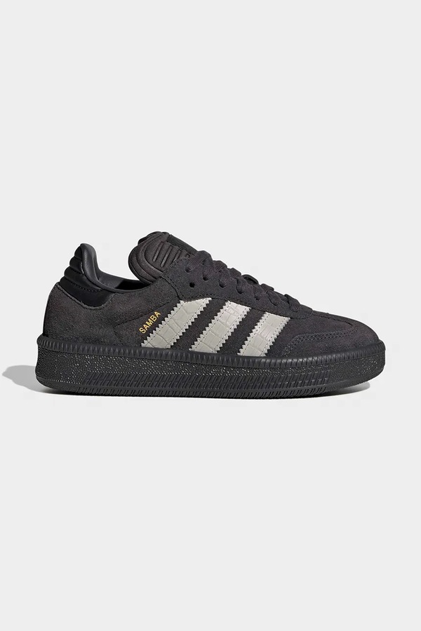SAMBA XLG кроссовки детские замшевые adidas Originals цвет коричневый