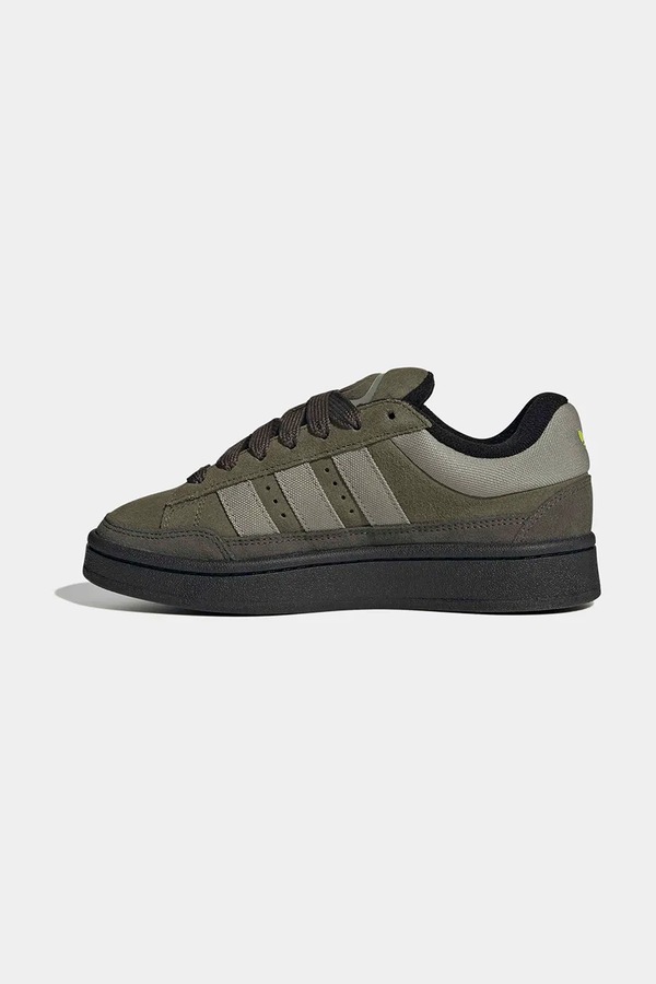 Дитячі шкіряні кросівки adidas Originals CAMPUS ST колір зелений фото 4