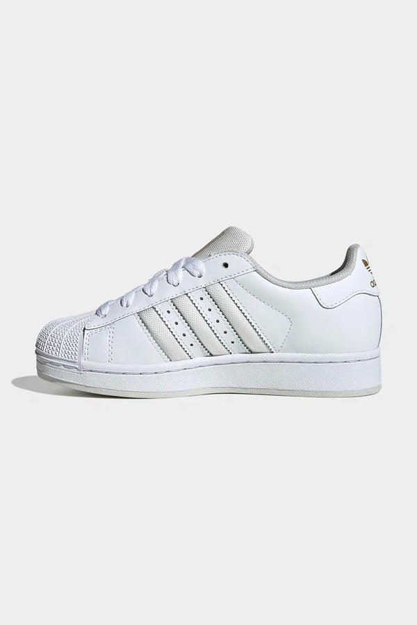 Дитячі шкіряні кросівки adidas Originals SUPERSTAR II колір білий фото 4