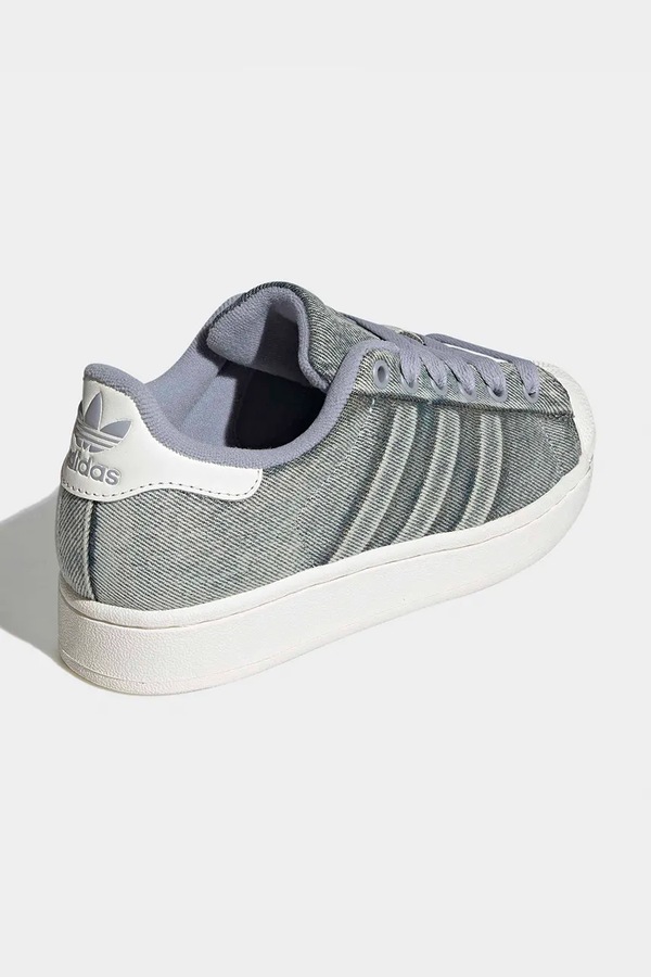 SUPERSTAR II кроссовки детские кожаные adidas Originals цвет голубой фото 2