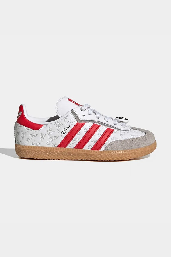 Детские кожаные кроссовки adidas Originals SAMBA OG цвет белый