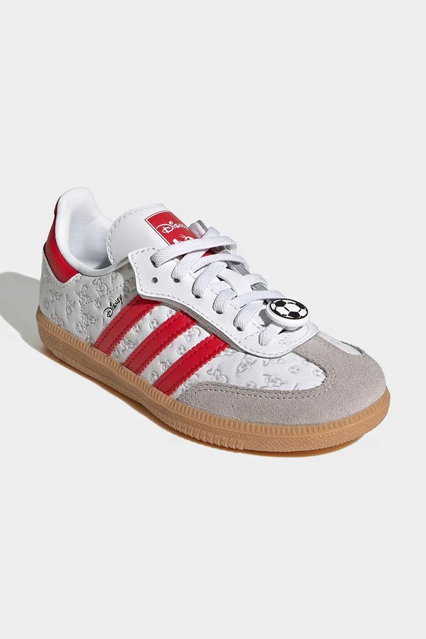 Детские кожаные кроссовки adidas Originals SAMBA OG цвет белый