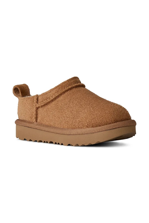 Черевики зимові дитячі замшеві UGG CLASSIC MICRO колір коричневий