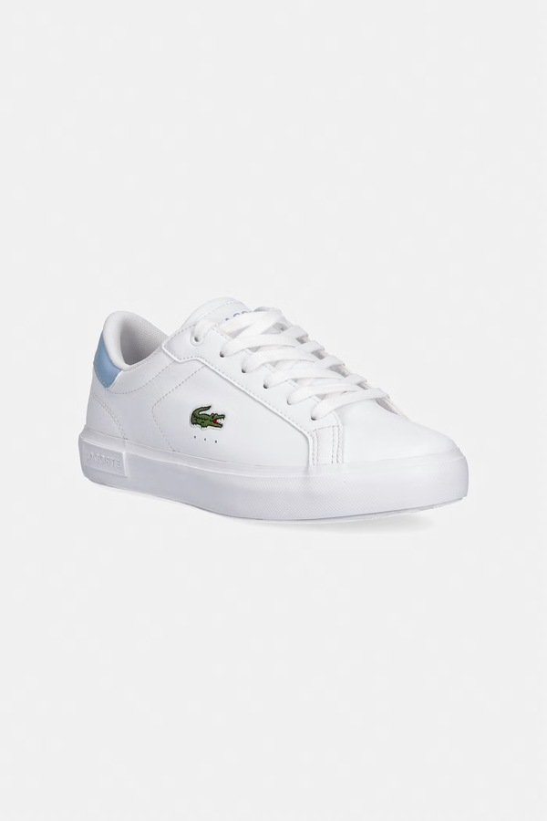 Детские кроссовки Lacoste цвет белый