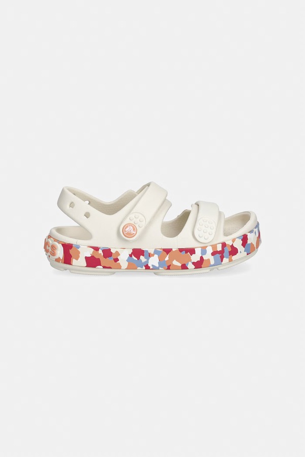 Босоножки детские Crocs CROCBAND CRUISER GLOW CONFETTI BAND SANDAL T цвет бежевый