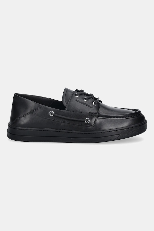 Шкіряні мокасини Michael Kors Aiden Slip On колір чорний