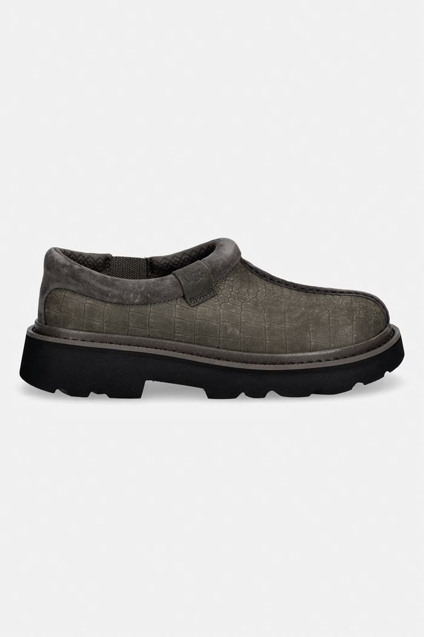 Туфлі на низькому ходу з нубуку UGG M Tasman Lug Embossed колір коричневий