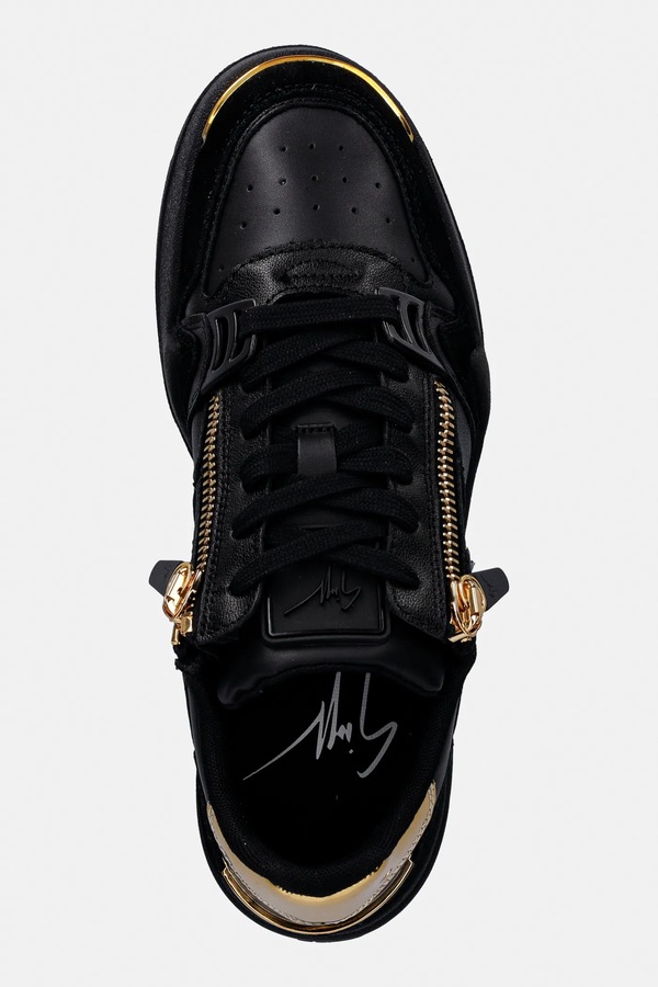 Шкіряні кросівки Giuseppe Zanotti GZ/Ghost колір чорний фото 4