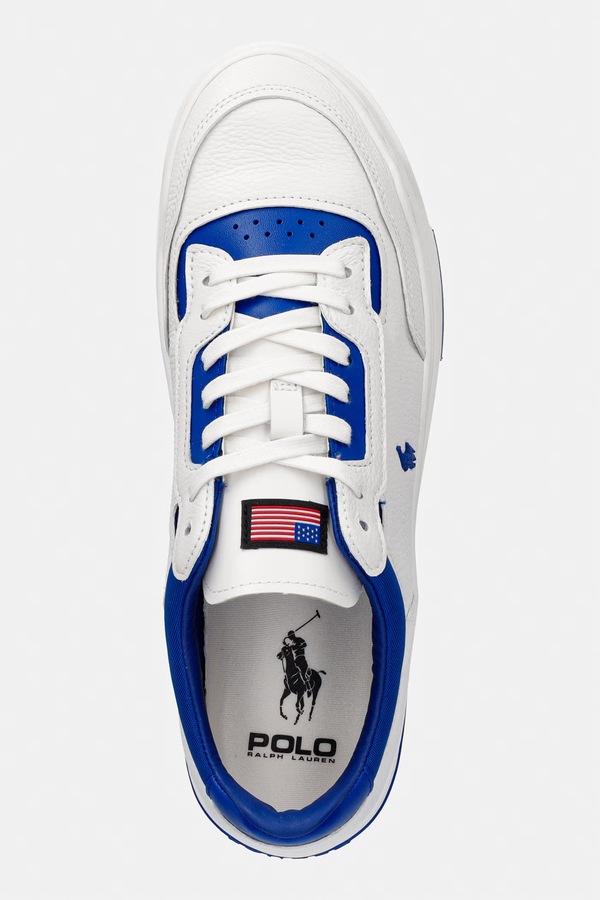 Kenmare кросівки чоловічі шкіряні Polo Ralph Lauren колір білий фото 4