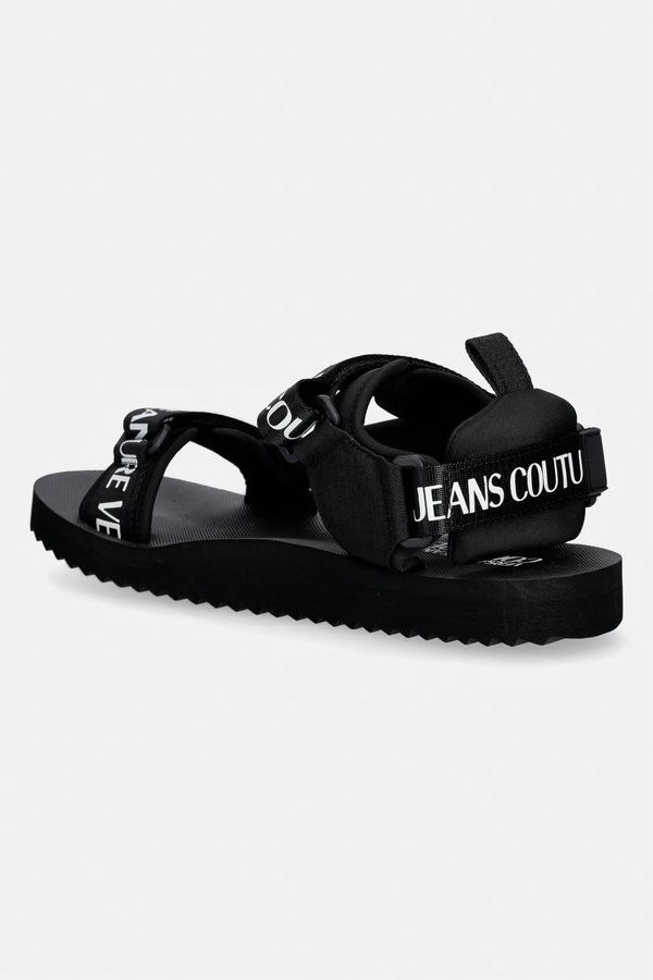 Босоніжки чоловічі Versace Jeans Couture колір чорний фото 2