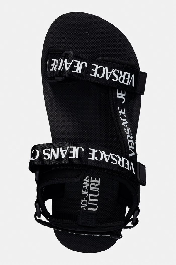Босоніжки чоловічі Versace Jeans Couture колір чорний фото 4