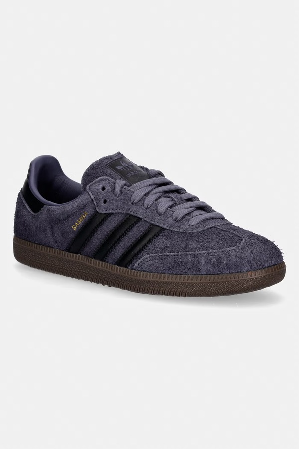 Samba Og кросівки чоловічі замшеві adidas Originals колір фіолетовий