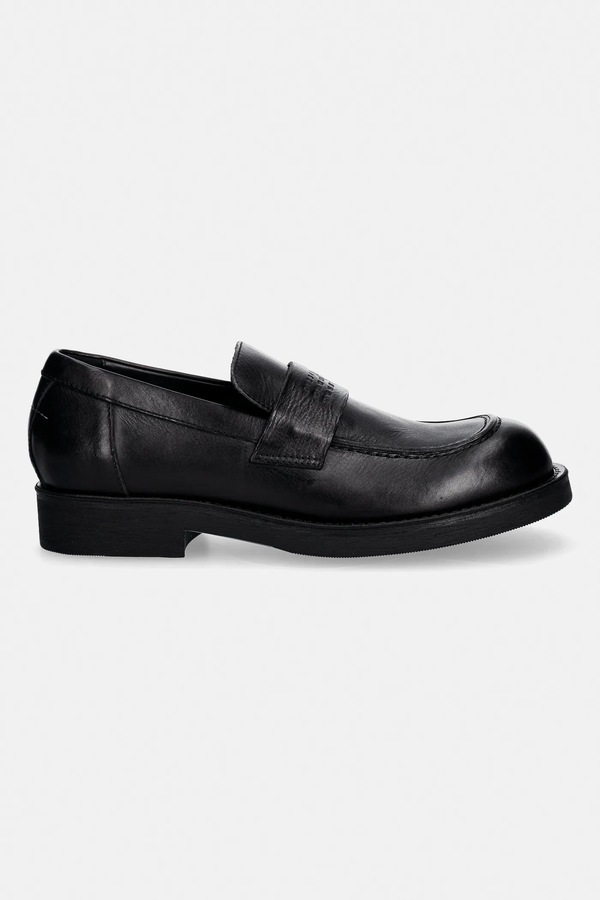 Кожаные мокасины MM6 Maison Margiela цвет черный