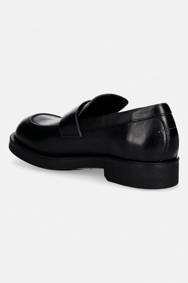 Кожаные мокасины MM6 Maison Margiela цвет черный фото 2