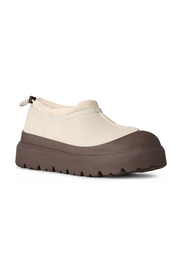 Замшеві кросівки UGG M Tasman Weather Hybrid колір бежевий