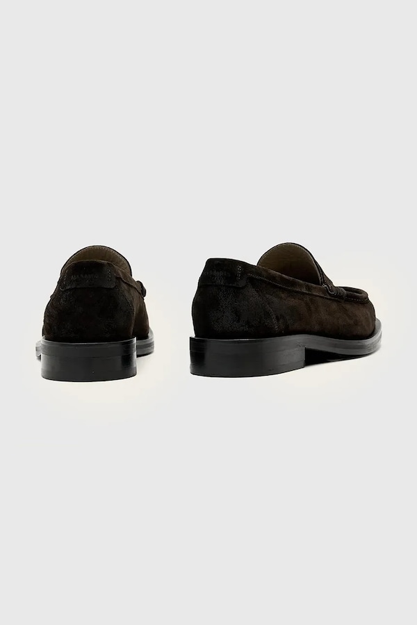 Замшеві мокасини AllSaints Bloom Suede Loafer колір коричневий фото 2