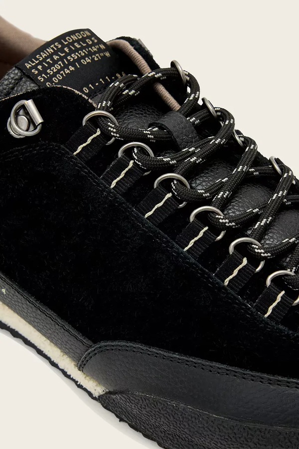 Harri Od Low Top кросівки чоловічі шкіряні AllSaints колір чорний фото 4