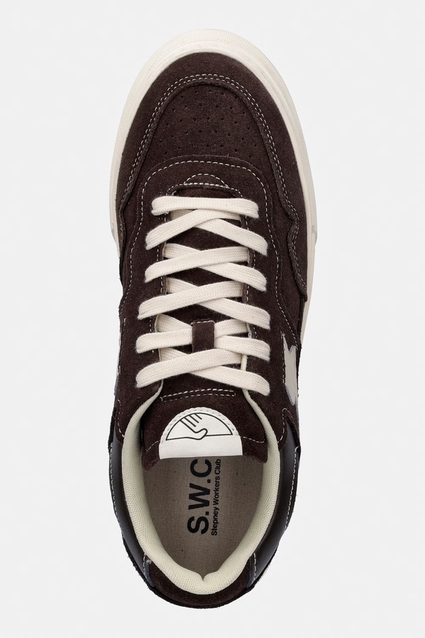 PEARL II S-STRIKE SUEDE кросівки чоловічі замшеві Stepney Workers Club колір коричневий фото 4