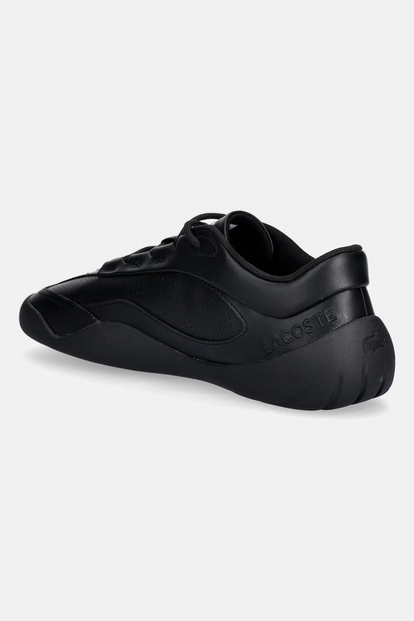 Net Low Leather Sneakers кроссовки мужские Lacoste цвет черный фото 2