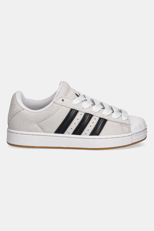 Замшеві кросівки adidas Originals Superstar ST колір бежевий