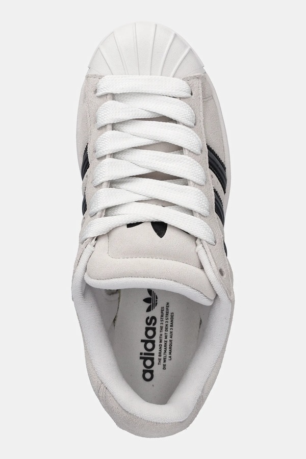Замшеві кросівки adidas Originals Superstar ST колір бежевий фото 4