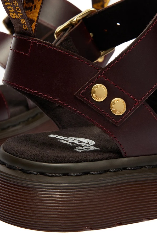 Босоніжки сандалі шкіряні Dr. Martens Gryphon колір коричневий фото 4