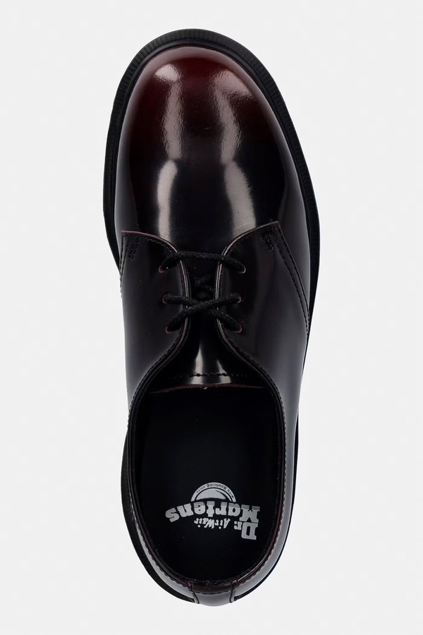 Напівчеревики шкіряні Dr. Martens Mayfare колір бордовий фото 4