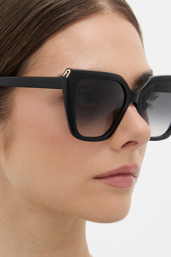 Сонцезахисні окуляри "cat eyes" жіночі Furla колір чорний фото 3