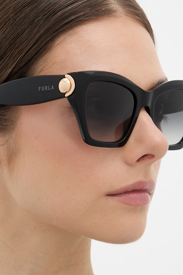 Сонцезахисні окуляри "cat eyes" жіночі Furla колір чорний фото 2