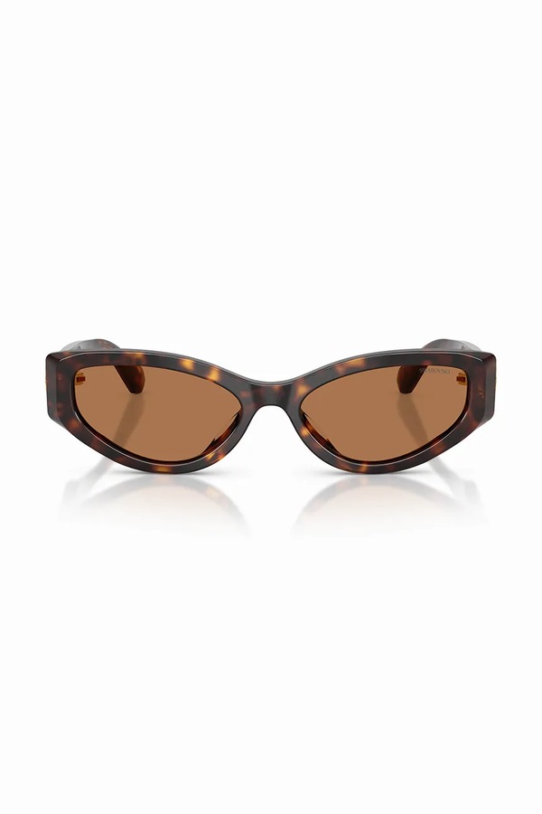 Сонцезахисні окуляри "cat eyes" жіночі Swarovski LUCENT колір коричневий