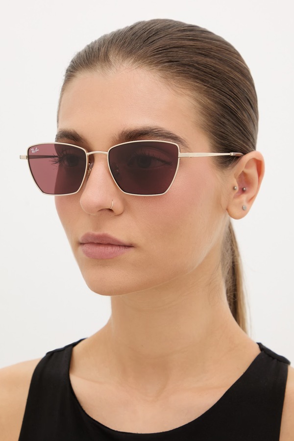 Сонцезахисні окуляри Ray-Ban колір золотий