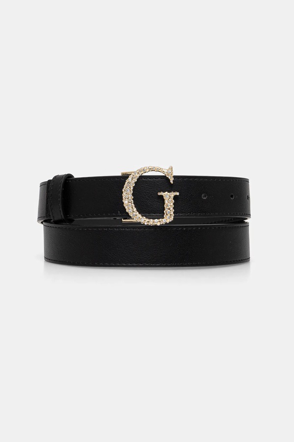 Ремень женский из искусственной кожи Guess цвет черный фото 2