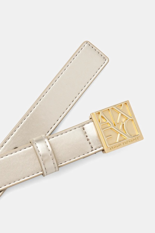 Ремінь Armani Exchange колір бежевий