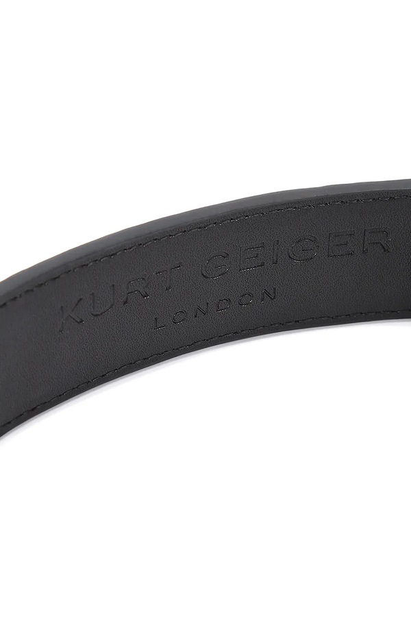 Шкіряний ремінь Kurt Geiger London Kensington колір чорний фото 4