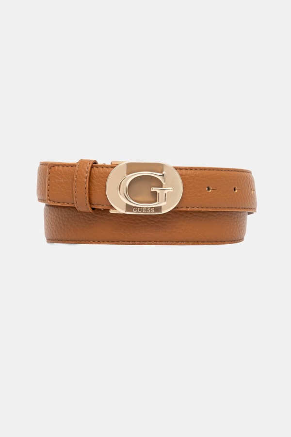 Ремень женский из искусственной кожи Guess JESSA цвет коричневый фото 2