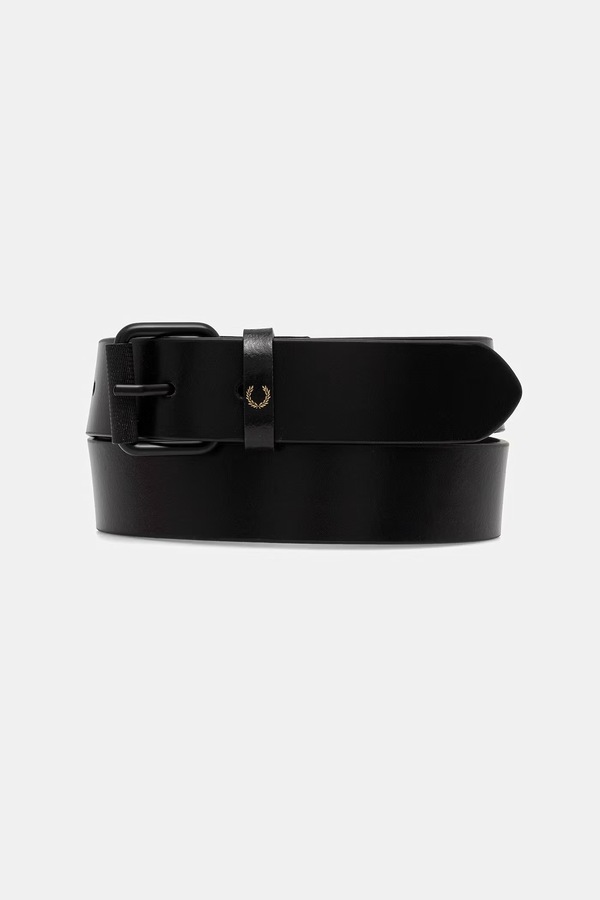 Кожаный ремень Fred Perry цвет черный фото 2