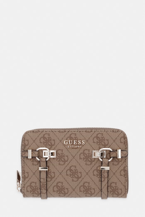 Женский кошелек из искусственной кожи Guess LEONA цвет бежевый