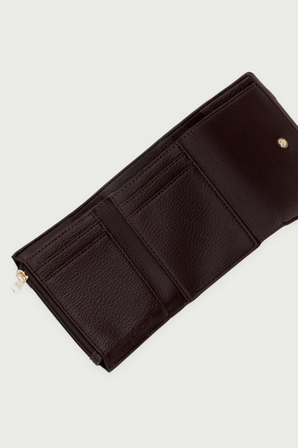 Кошелек женский из искусственной кожи Armani Exchange цвет коричневый фото 2