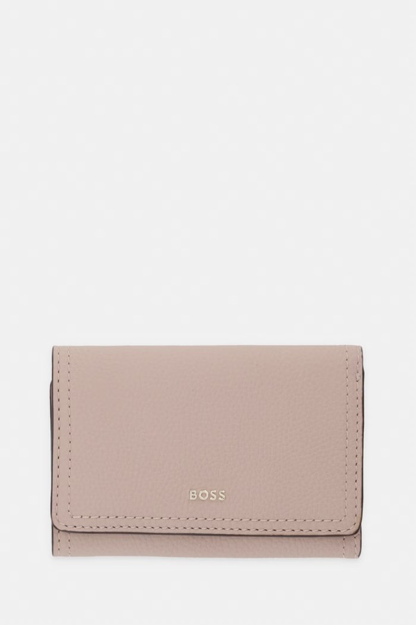 Кошелек женский кожаный BOSS Lenah Flap SM Wallet цвет розовый