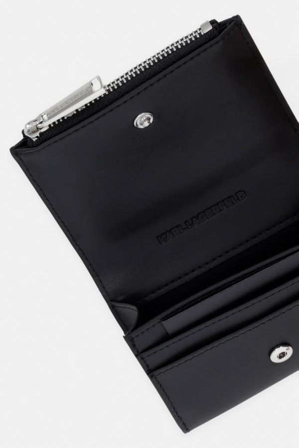 Гаманець жіночий шкіряний Karl Lagerfeld K/SIGNATURE колір чорний фото 2