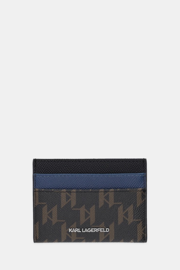 Чохол на банківські карти Karl Lagerfeld K/MONOGRAM колір коричневий