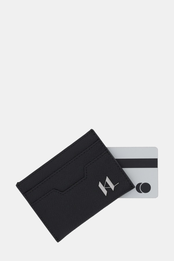 Шкіряний чохол на банківські карти Karl Lagerfeld K/MONOGRAM колір чорний фото 2