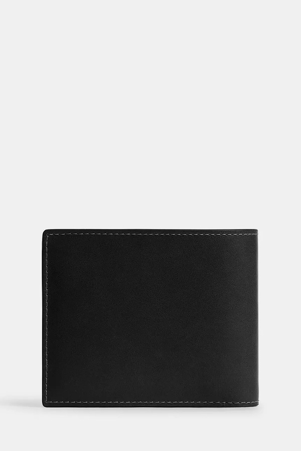 Кошелек мужской кожаный Coach цвет черный