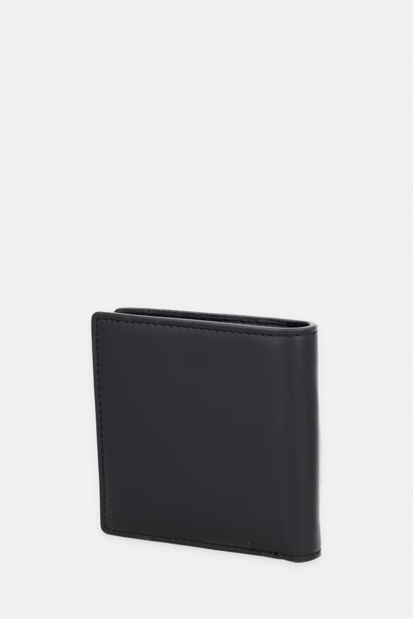 Кожаный кошелек Trussardi цвет черный